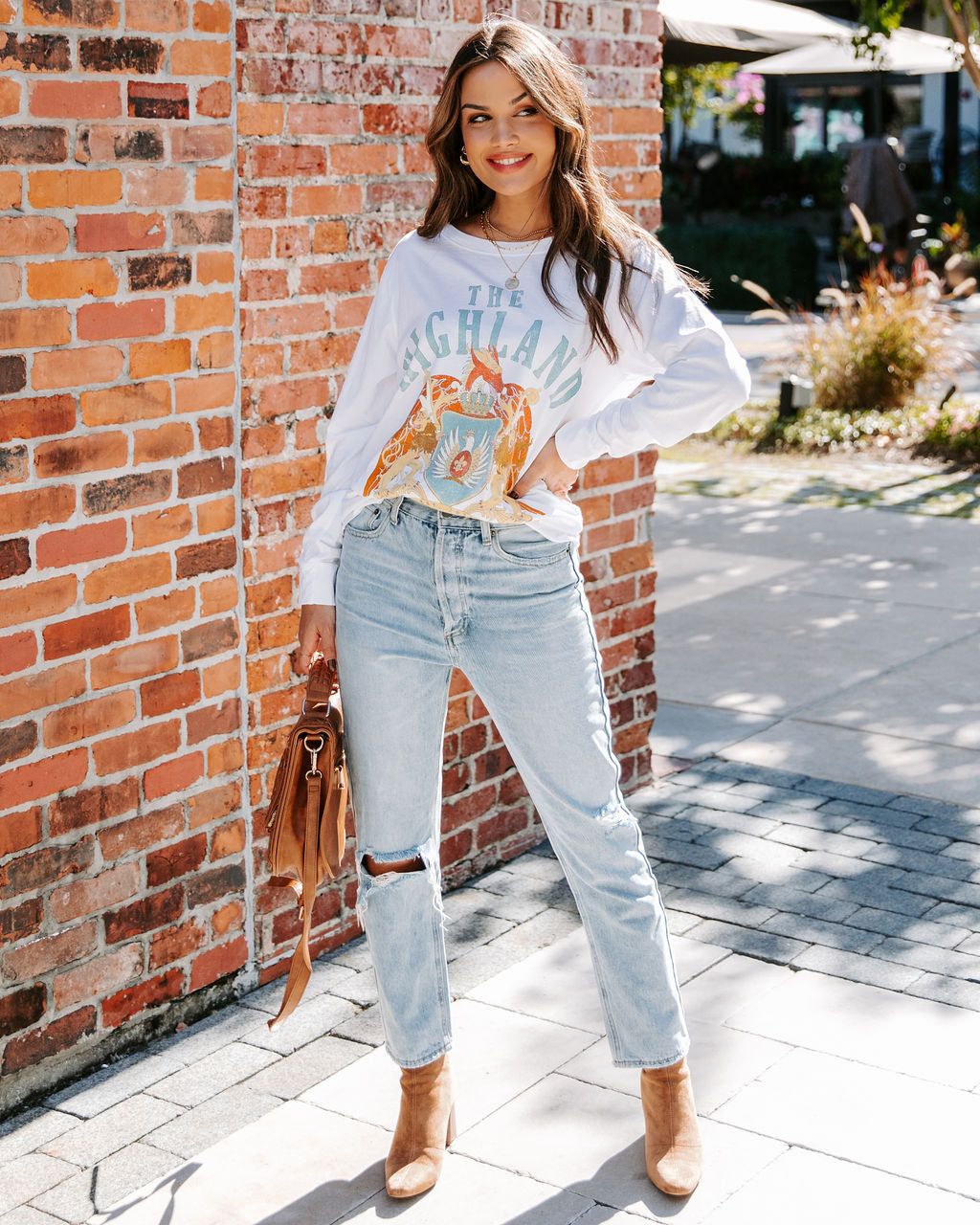 Cotton Highland Dragons Long Sleeve Tee - FINAL SALE sold by Vici product image thumbnail 6