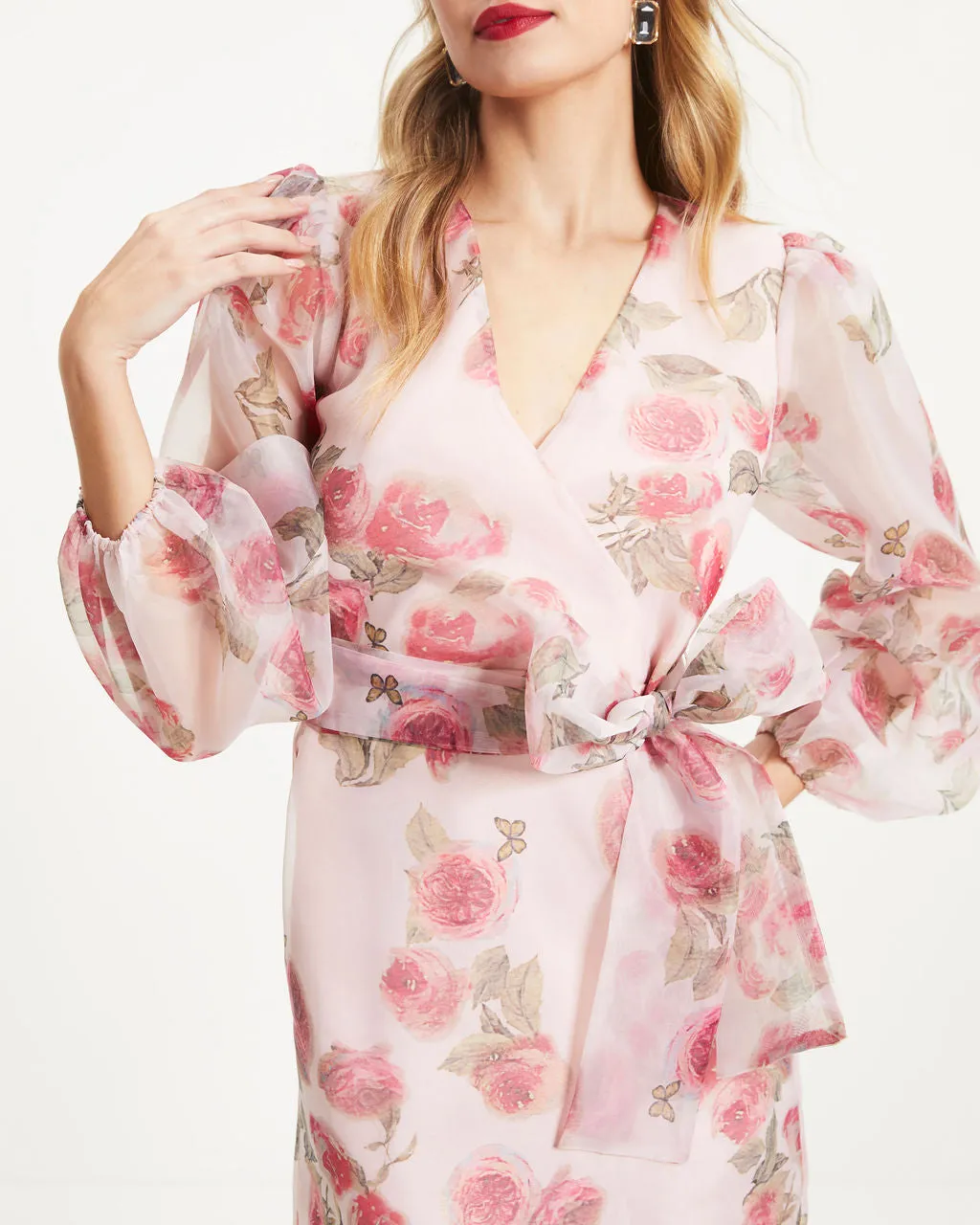 Unexpected Butterflies Floral Organza Mini Dress sold by Vici product image thumbnail 2