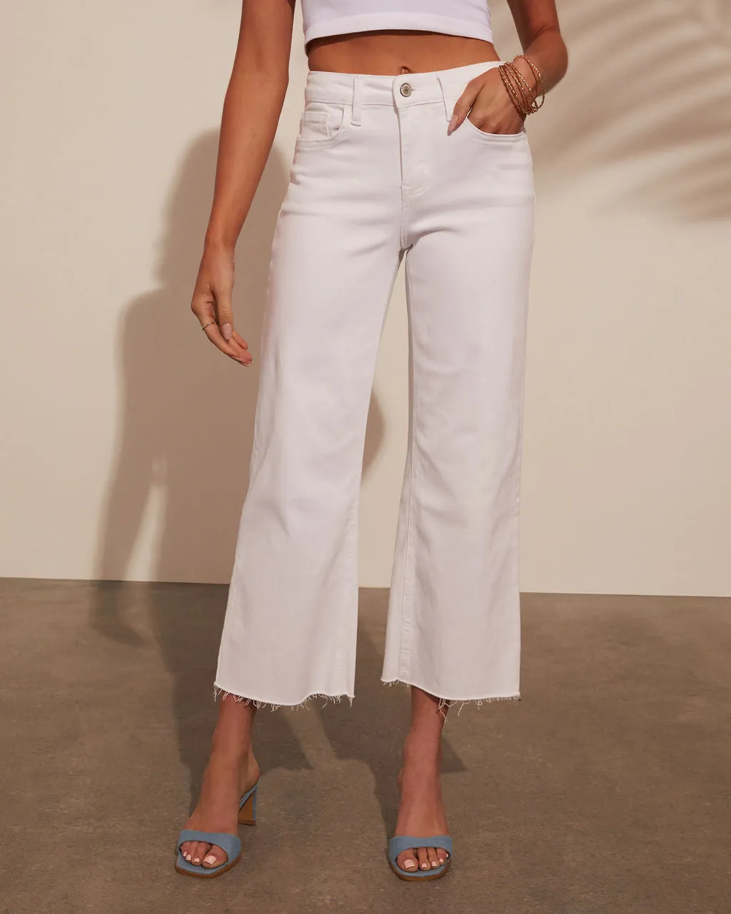Matilde High Rise Crop Wide Leg Jeans sold by Vici product image thumbnail 3