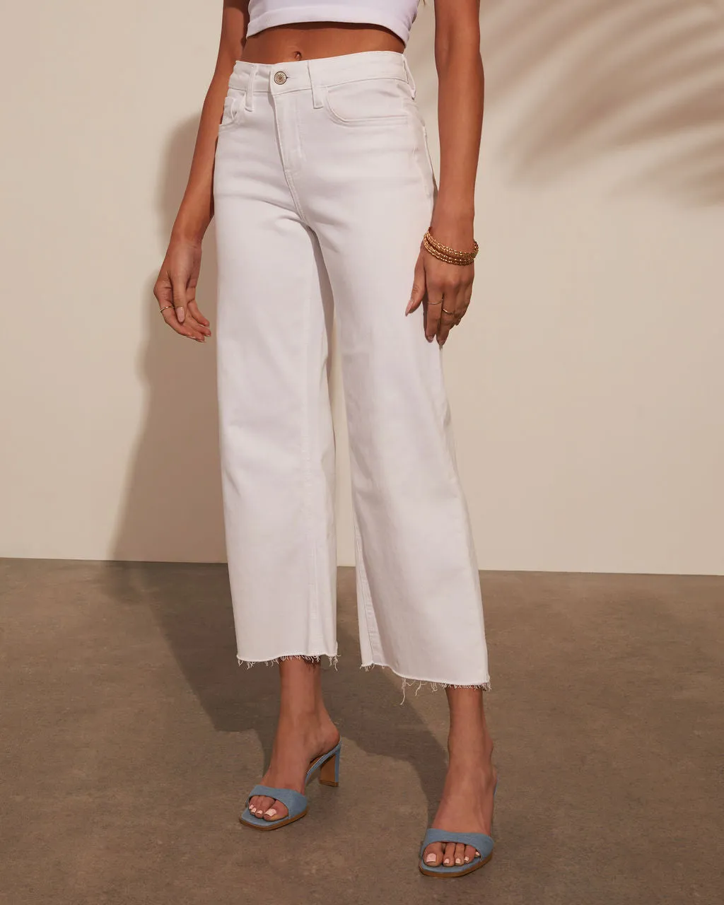 Matilde High Rise Crop Wide Leg Jeans sold by Vici product image thumbnail 4