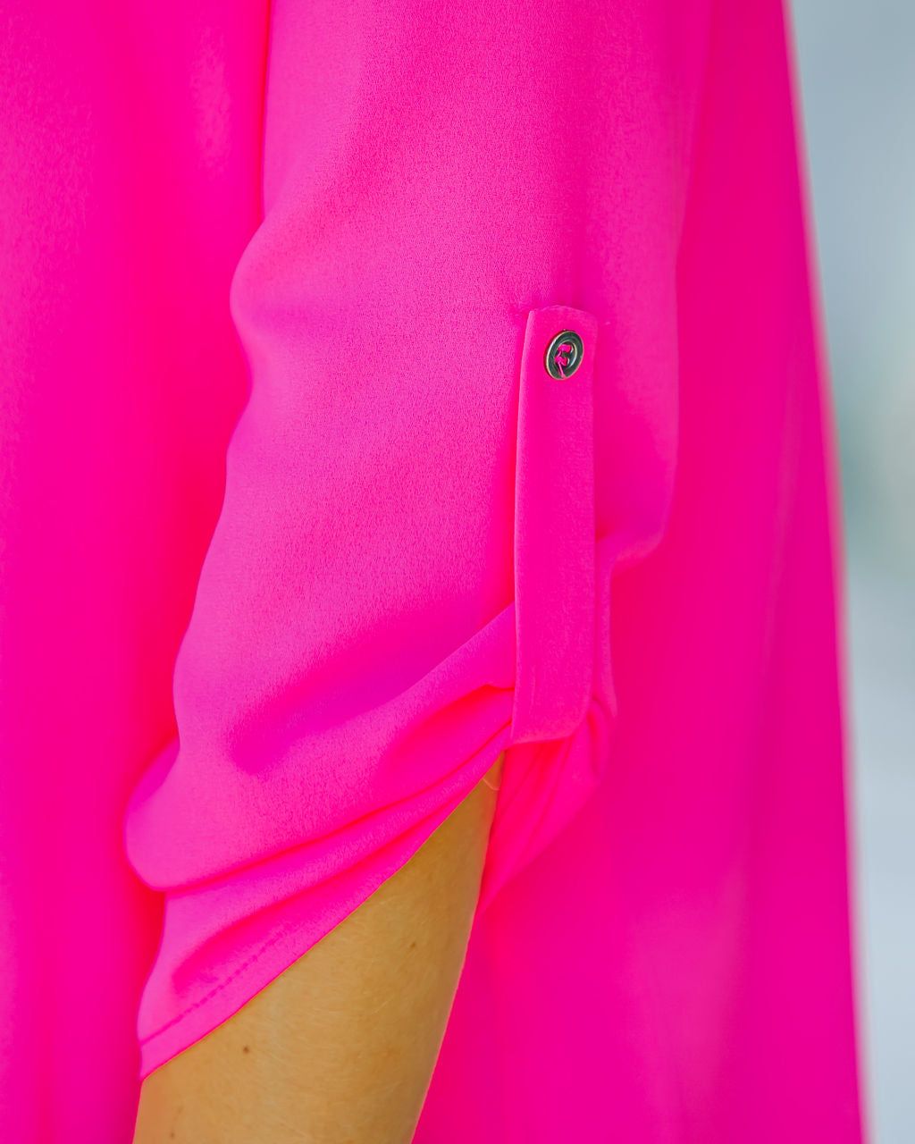 Split The Tab Blouse - Fuchsia - FINAL SALE sold by Vici product image thumbnail 4