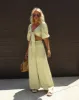 Erina High Rise Wide Leg Pants sold by Vici