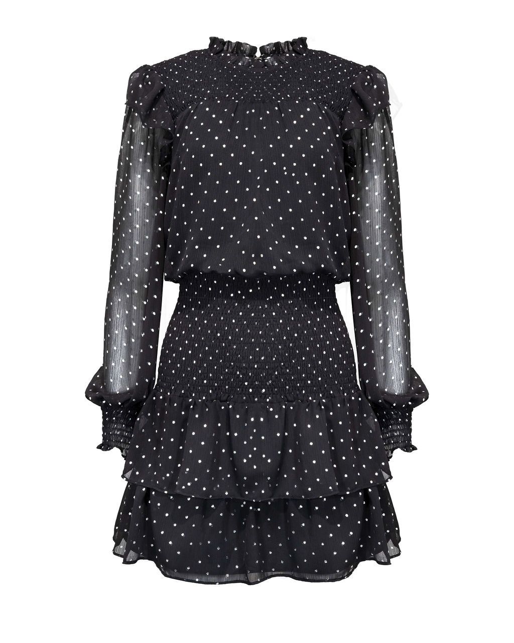 Jada Smocked Polka Dot Mini Dress - FINAL SALE sold by Vici product image thumbnail 3