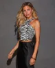 Danika Zebra Print Tank Top sold by Vici