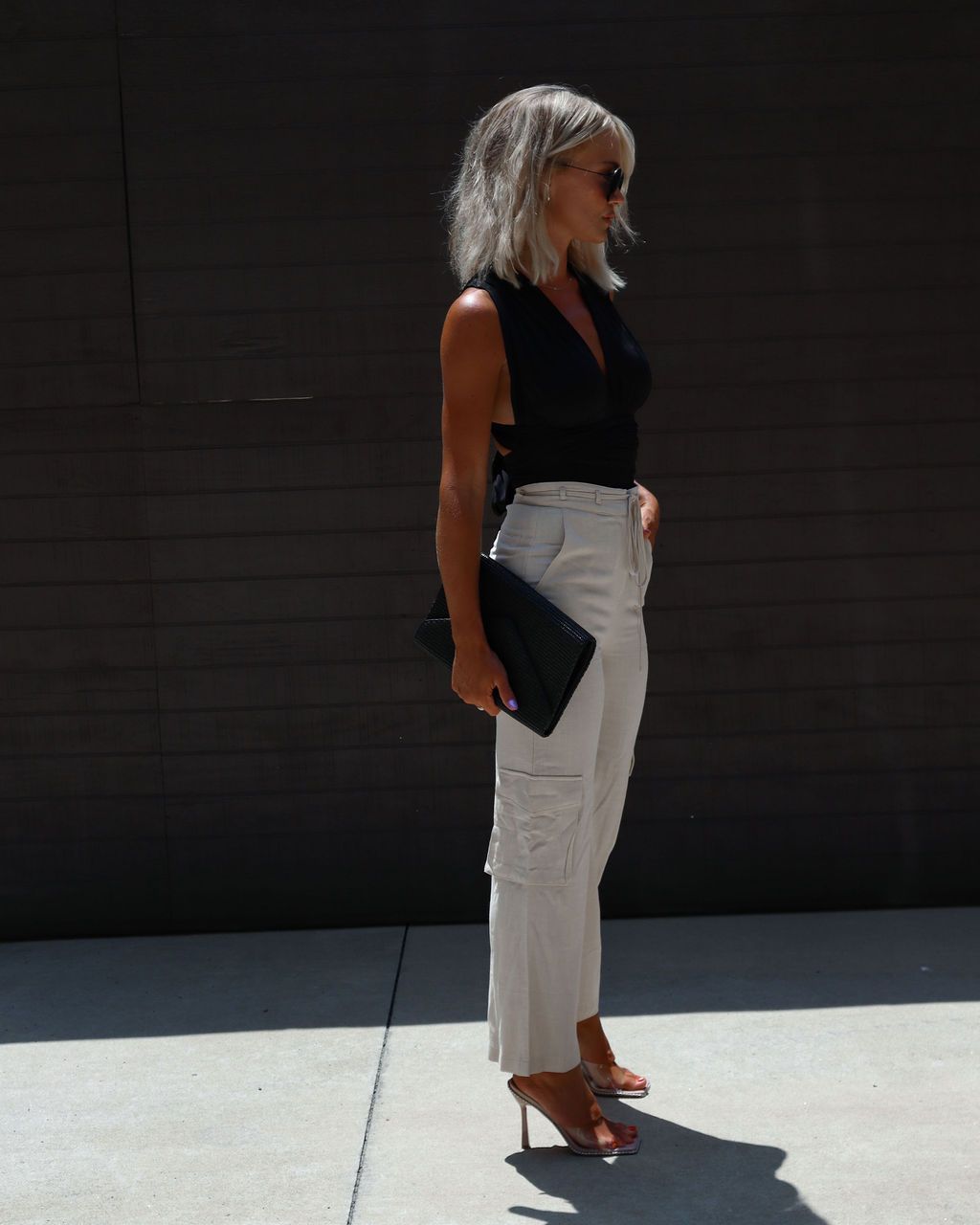 Enya Plunge Neck Sleeveless Bodysuit sold by Vici product image thumbnail 5