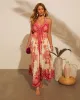 Vineyard Border Print Maxi Dress sold by Vici
