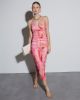 Delora Printed Mesh Strapless Midi Dress sold by Vici