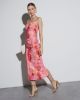 Delora Printed Mesh Strapless Midi Dress sold by Vici