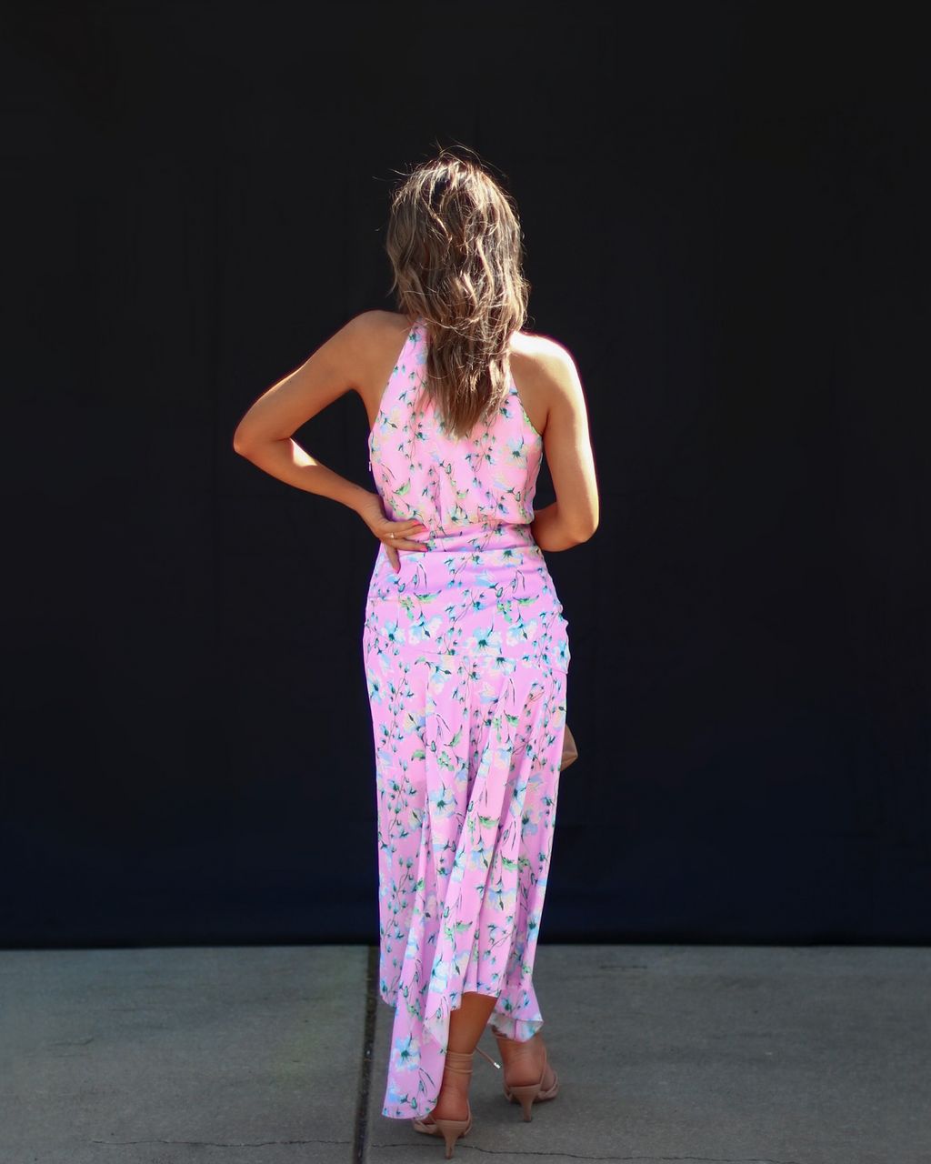 Alba Floral Halter Midi Dress - LAST CHANCE sold by Vici product image thumbnail 2