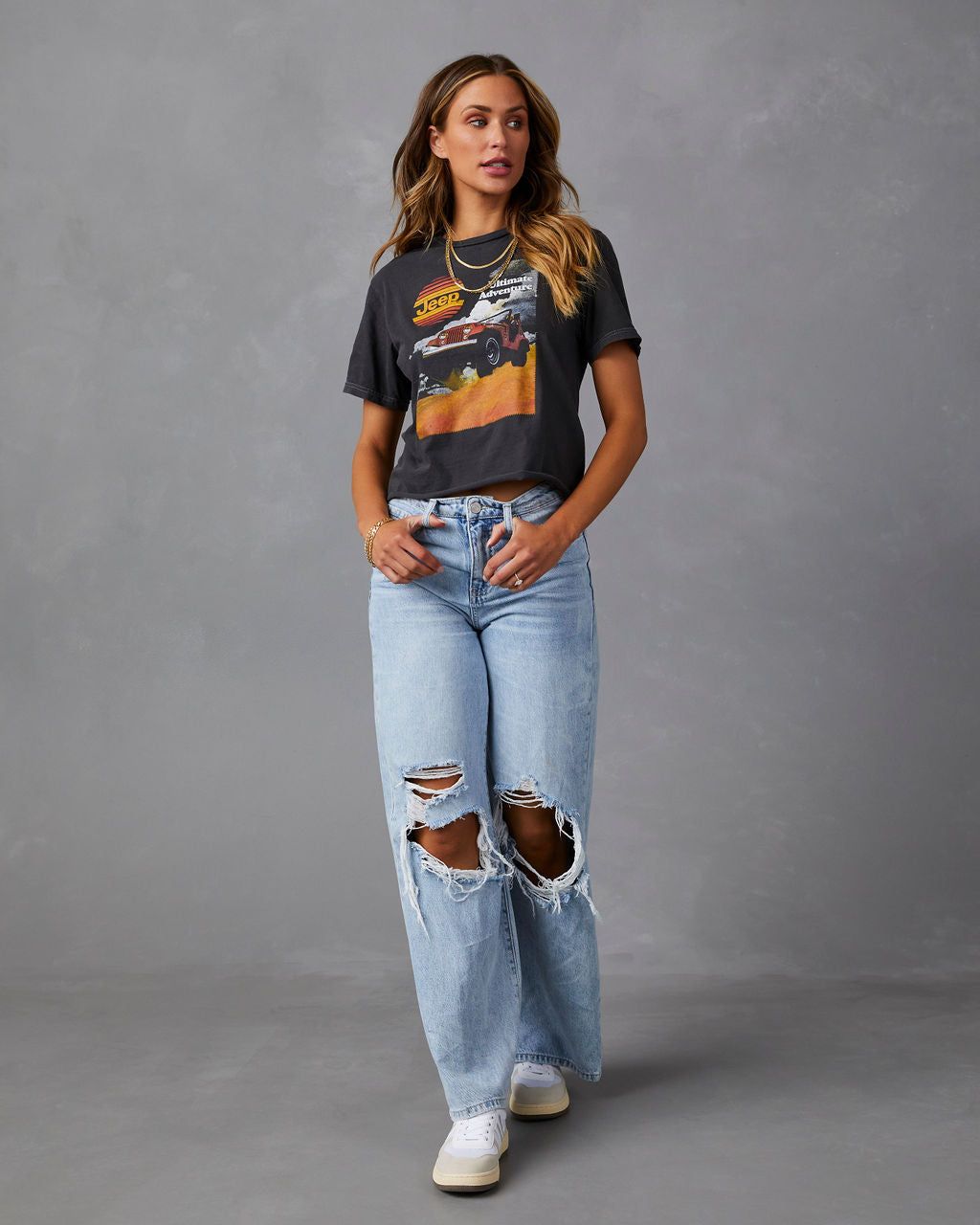 Jeep Ultimate Adventure Cotton Tee - Black - FINAL SALE sold by Vici product image thumbnail 4