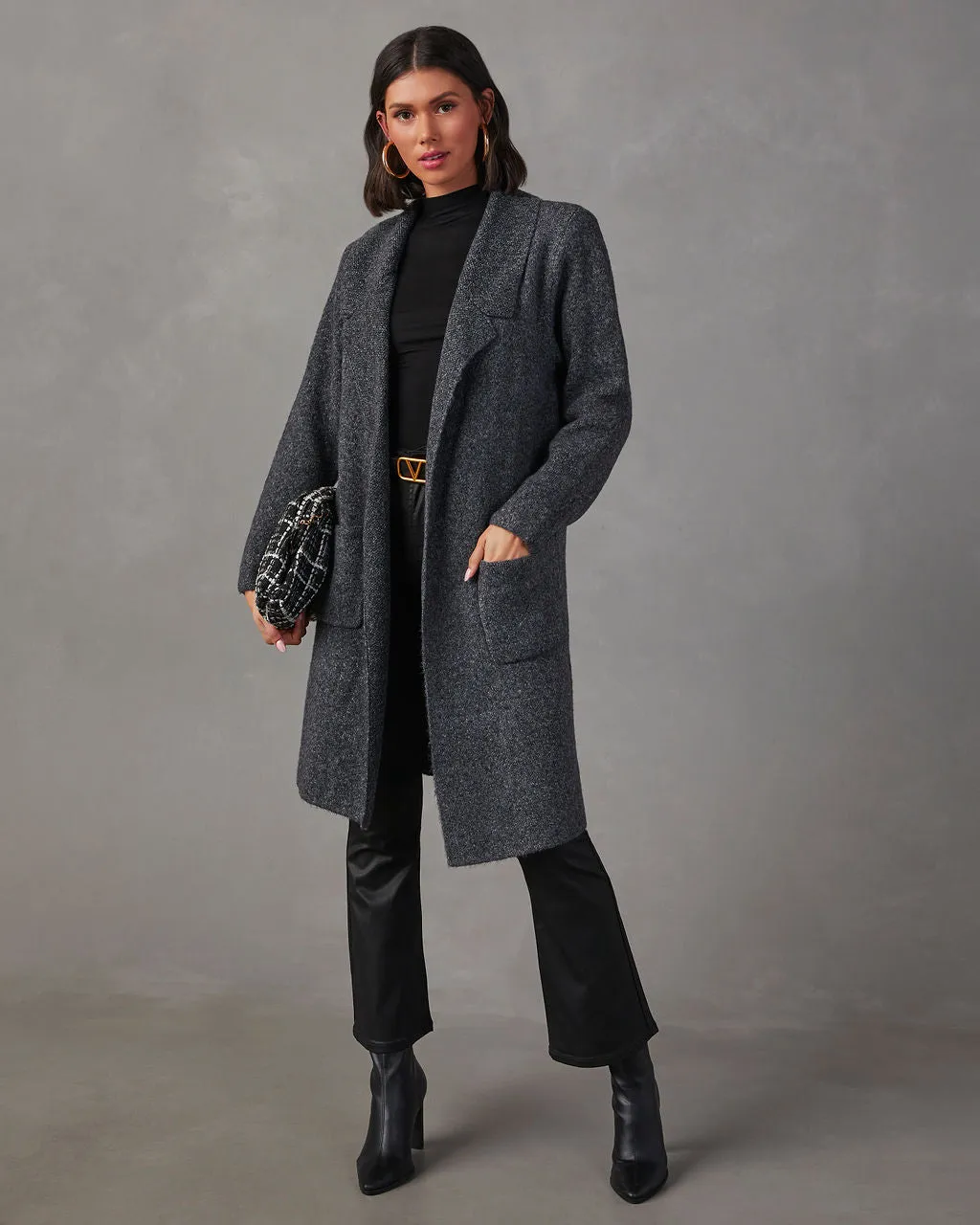 Alexia Pocketed Duster Cardigan sold by Vici
