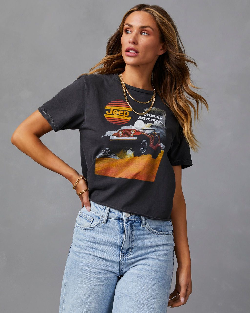 Jeep Ultimate Adventure Cotton Tee - Black - FINAL SALE sold by Vici product image thumbnail 6
