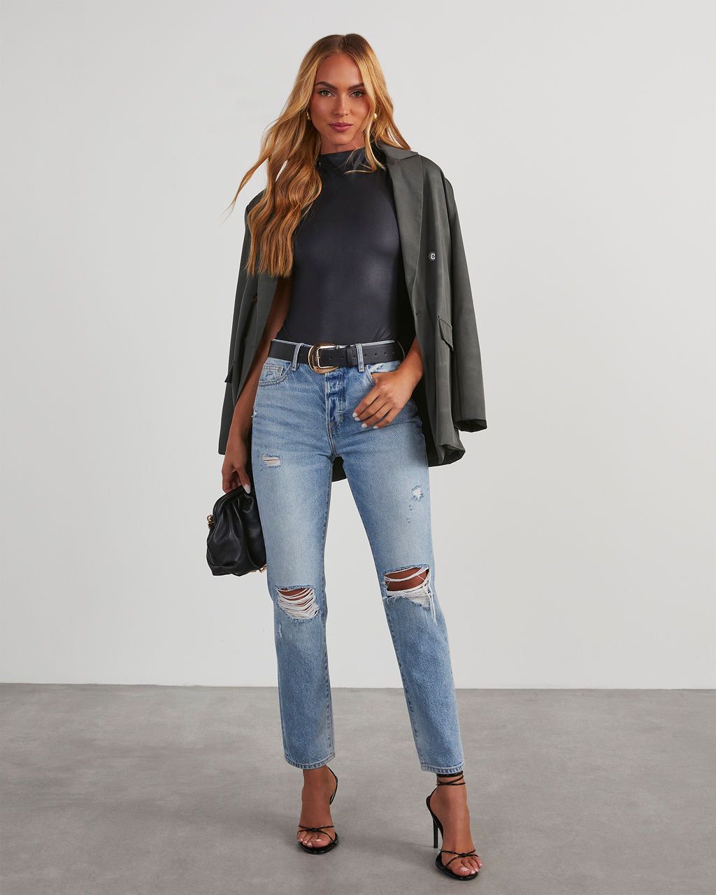 Lisa Matte Seamless High Neck Bodysuit sold by Vici product image thumbnail 5