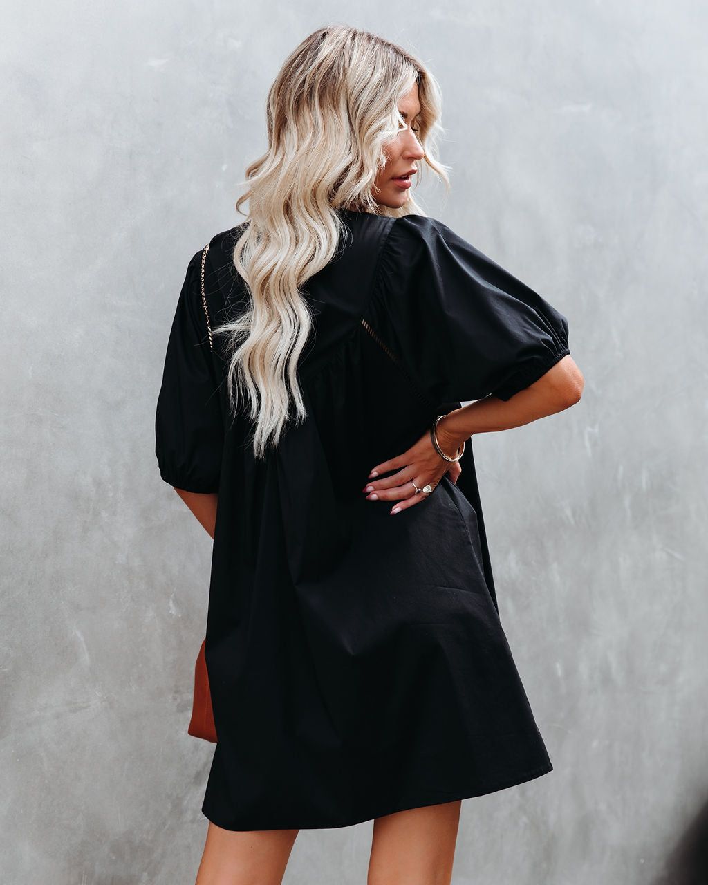 Saratoga Embroidered Puff Sleeve Dress - FINAL SALE sold by Vici product image thumbnail 2