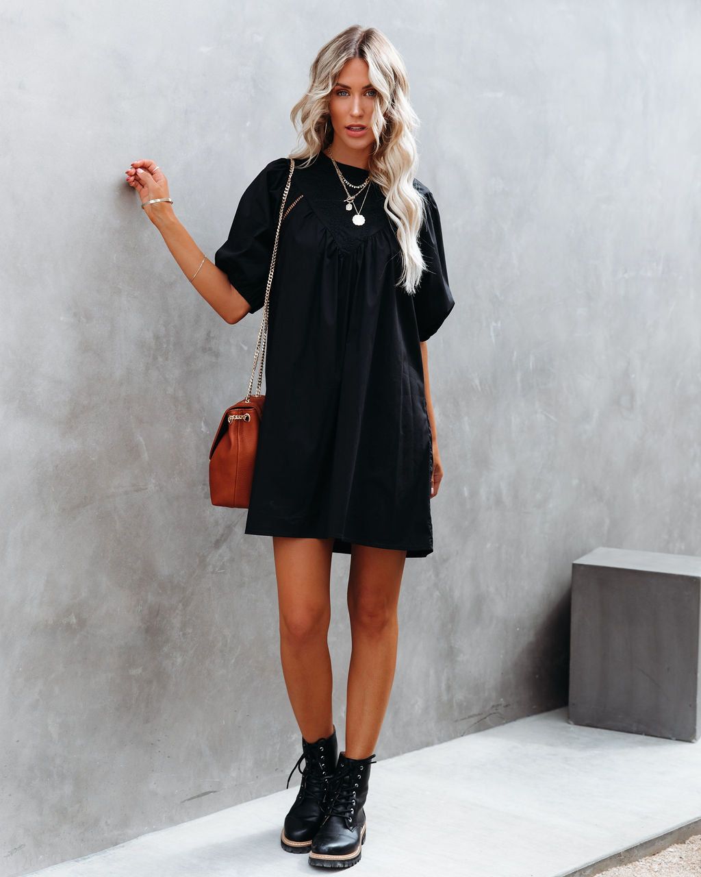 Saratoga Embroidered Puff Sleeve Dress - FINAL SALE sold by Vici