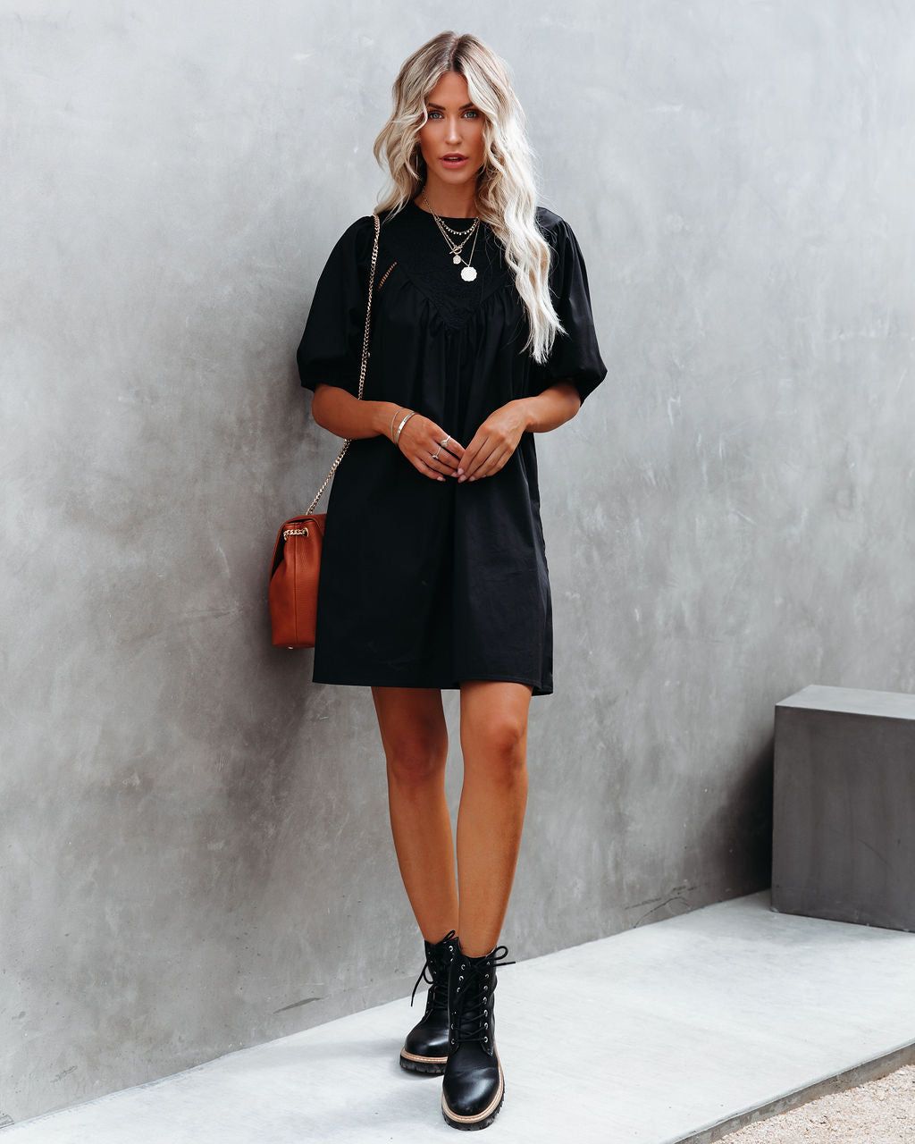 Saratoga Embroidered Puff Sleeve Dress - FINAL SALE sold by Vici product image thumbnail 11