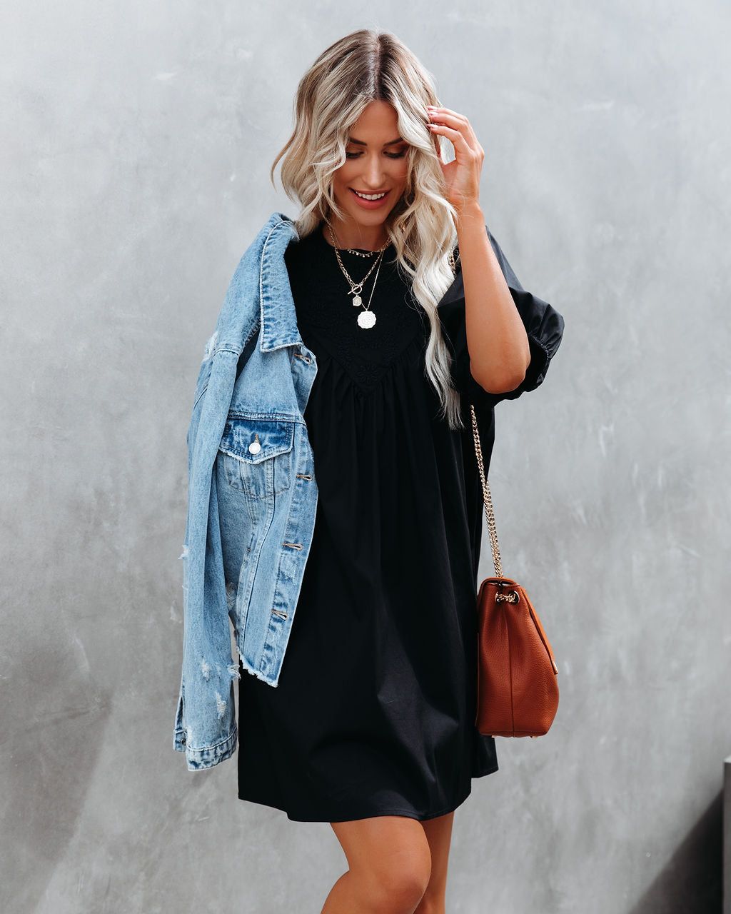 Saratoga Embroidered Puff Sleeve Dress - FINAL SALE sold by Vici product image thumbnail 8