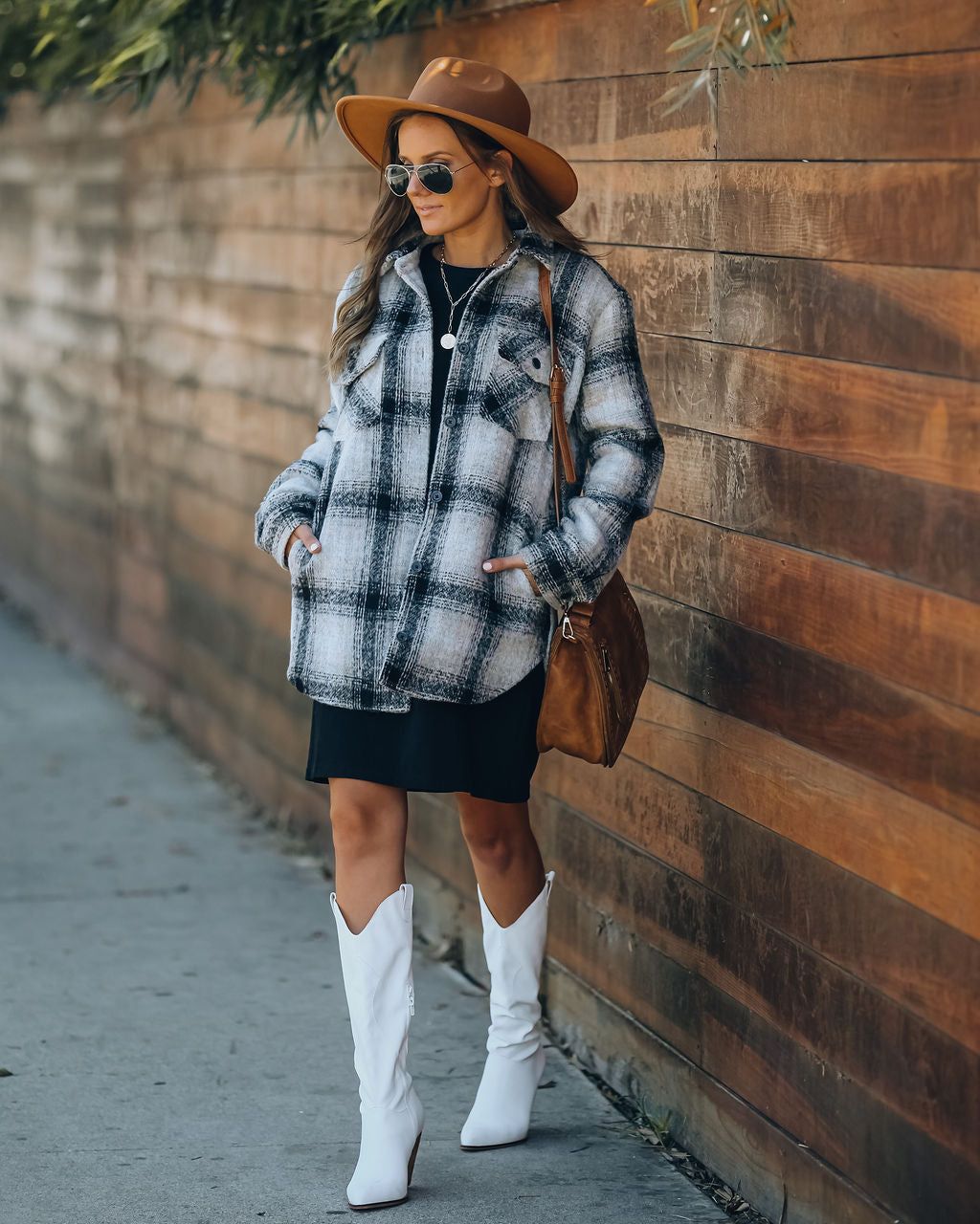Chandra Pocketed Plaid Shacket - FINAL SALE sold by Vici product image thumbnail 9