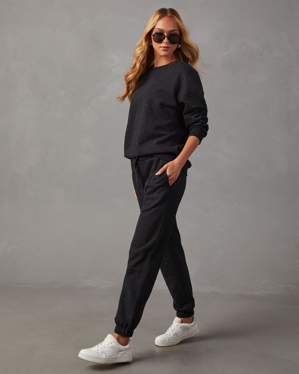 Bling Oversized Embellished Sweatshirt sold by Vici product image thumbnail 3