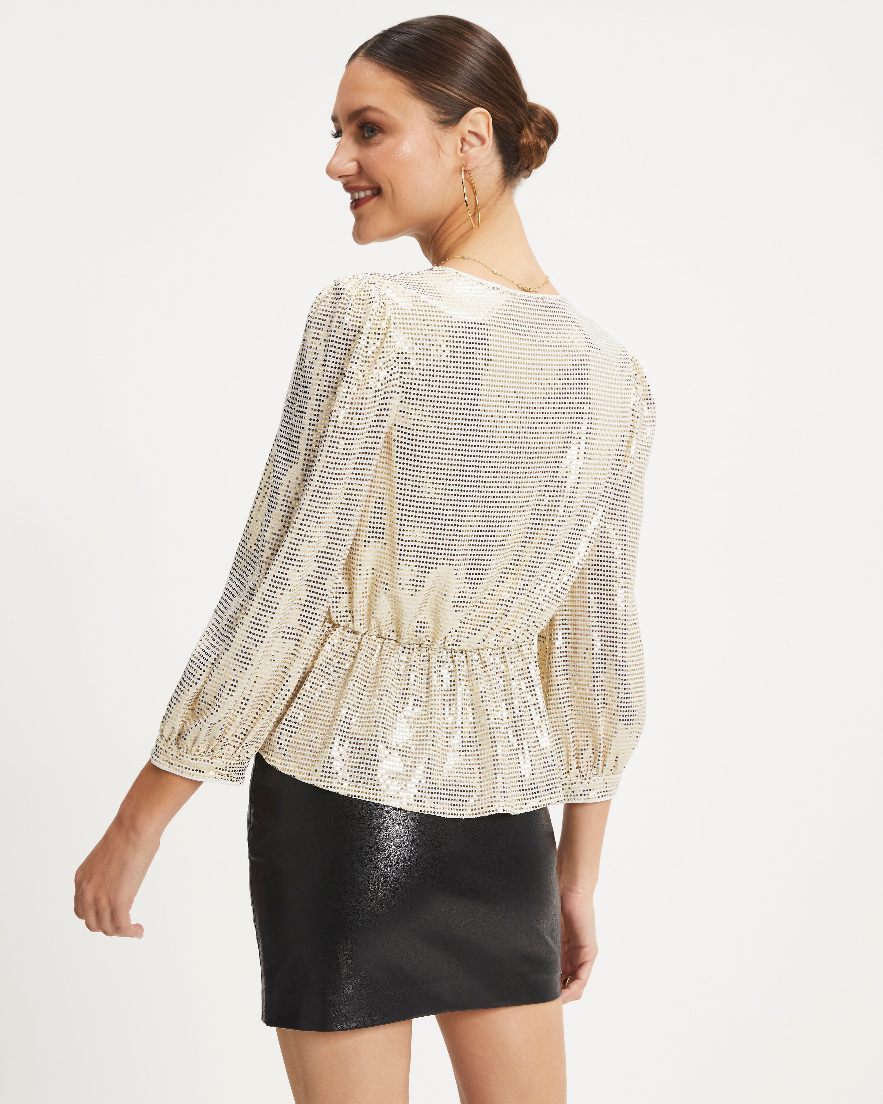 Disco Queen Twisted Front Sequin Top sold by Vici product image thumbnail 3