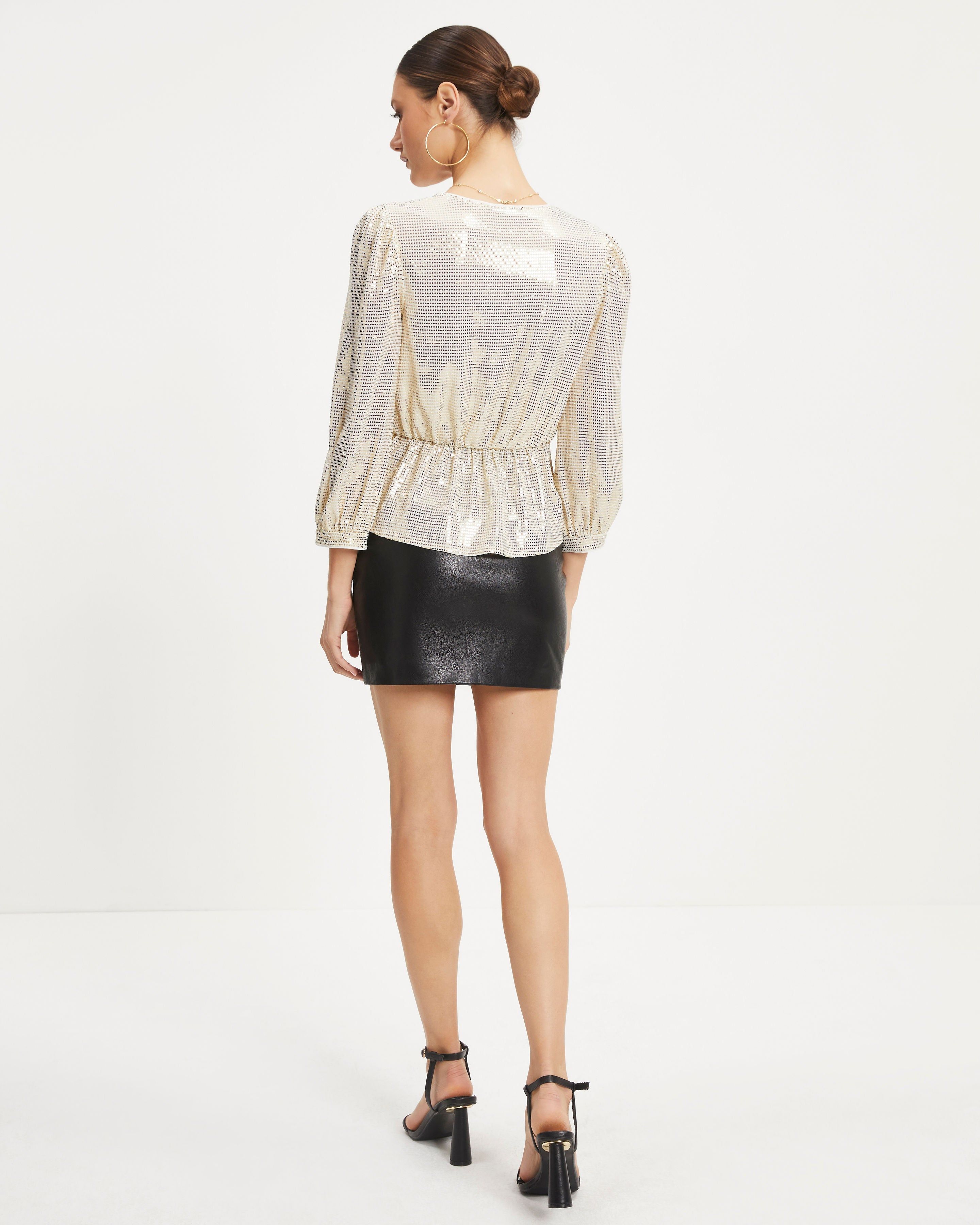 Disco Queen Twisted Front Sequin Top sold by Vici product image thumbnail 4