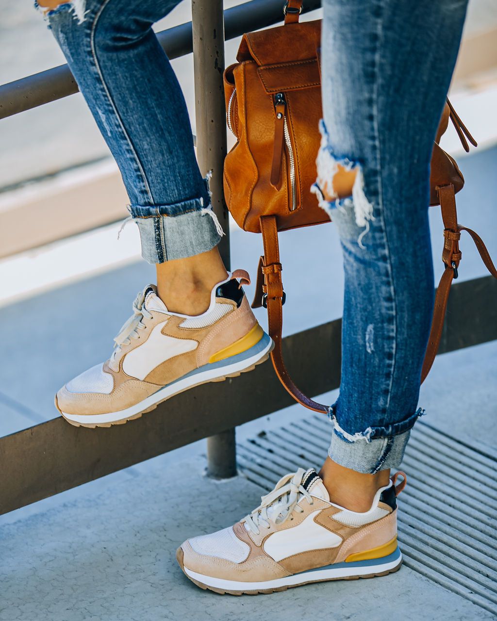 Boulevard Faux Suede Sneaker sold by Vici