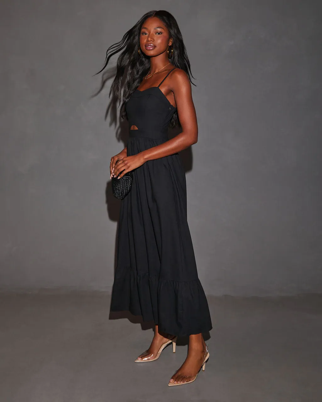 Eleanor A-Line Front Cutout Maxi Dress sold by Vici product image thumbnail 4