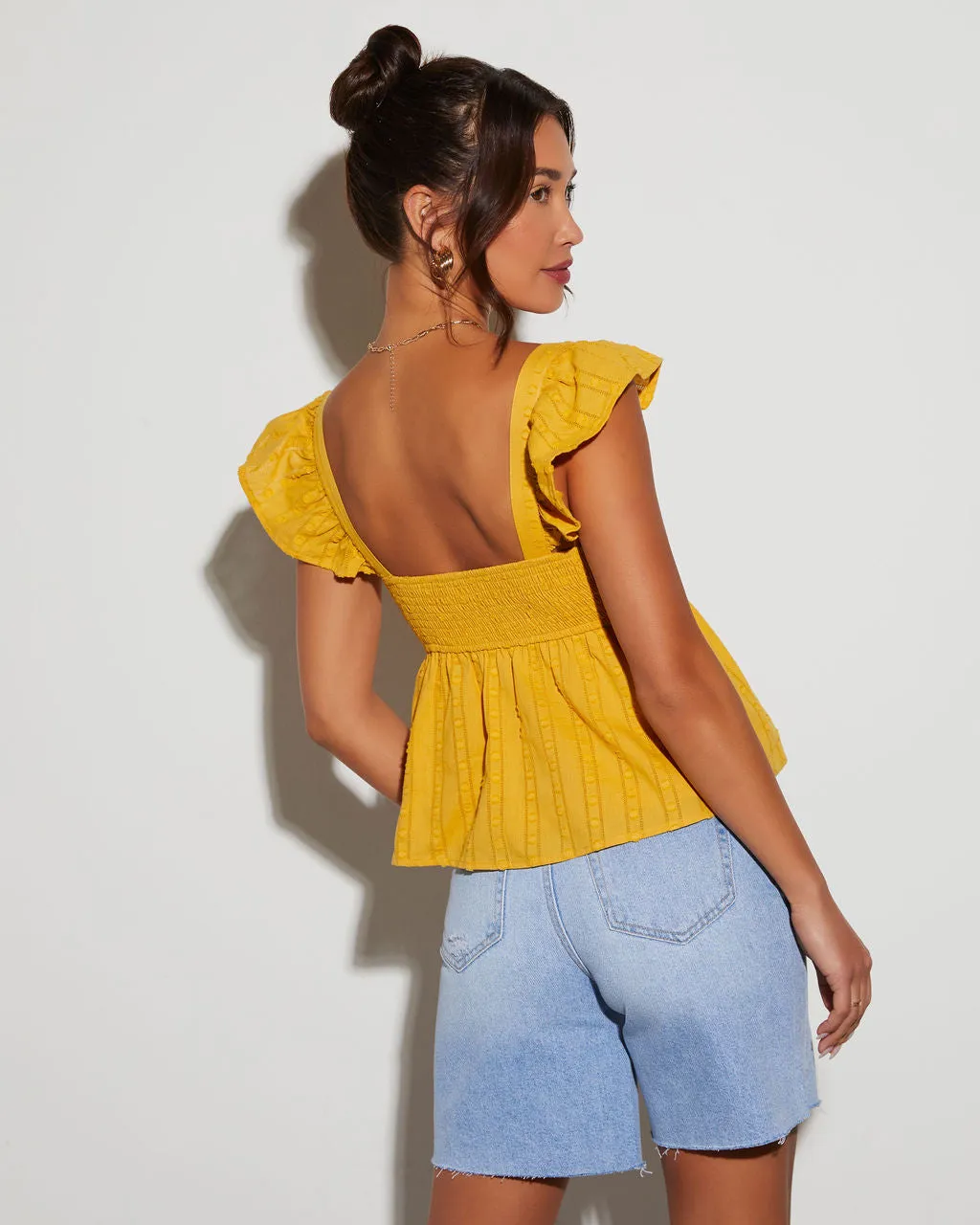 Meredith Cropped Short Sleeve Top sold by Vici product image thumbnail 4