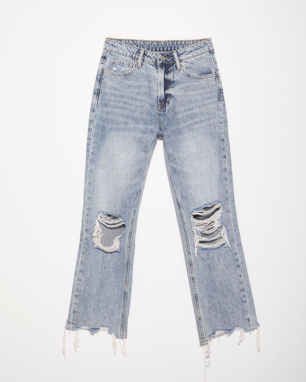 Jonah High Rise Distressed Straight Leg Denim sold by Vici product image thumbnail 3