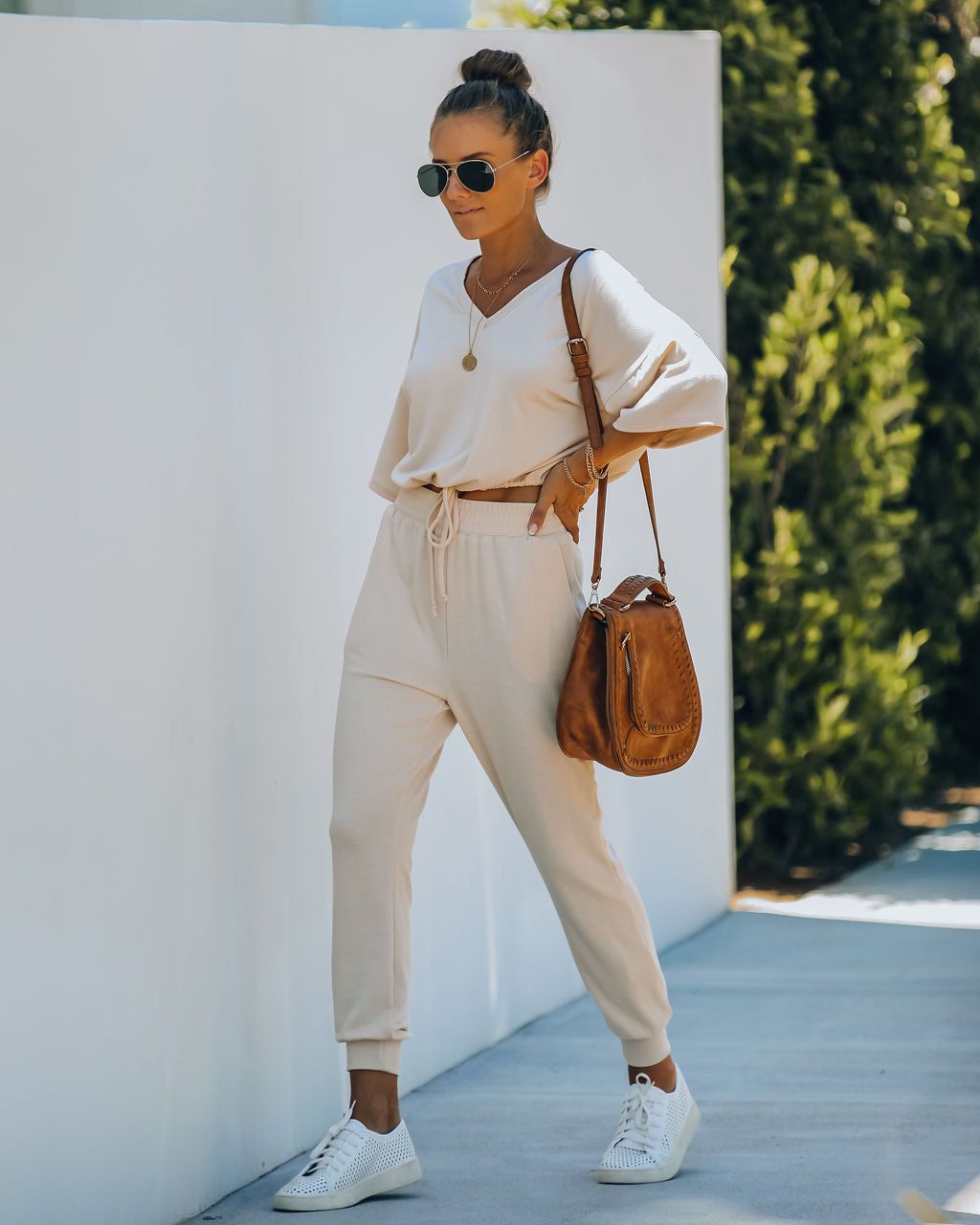 Clayton Knit Drawstring Top - Sand - FINAL SALE sold by Vici product image thumbnail 10