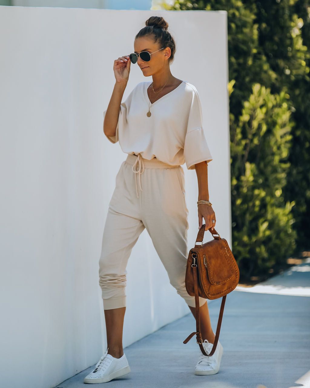 Clayton Knit Drawstring Top - Sand - FINAL SALE sold by Vici product image thumbnail 11