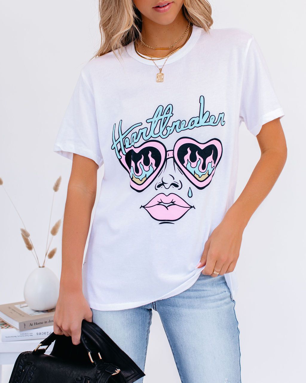 Heartbreaker Vision Cotton Blend Tee - FINAL SALE sold by Vici product image thumbnail 7