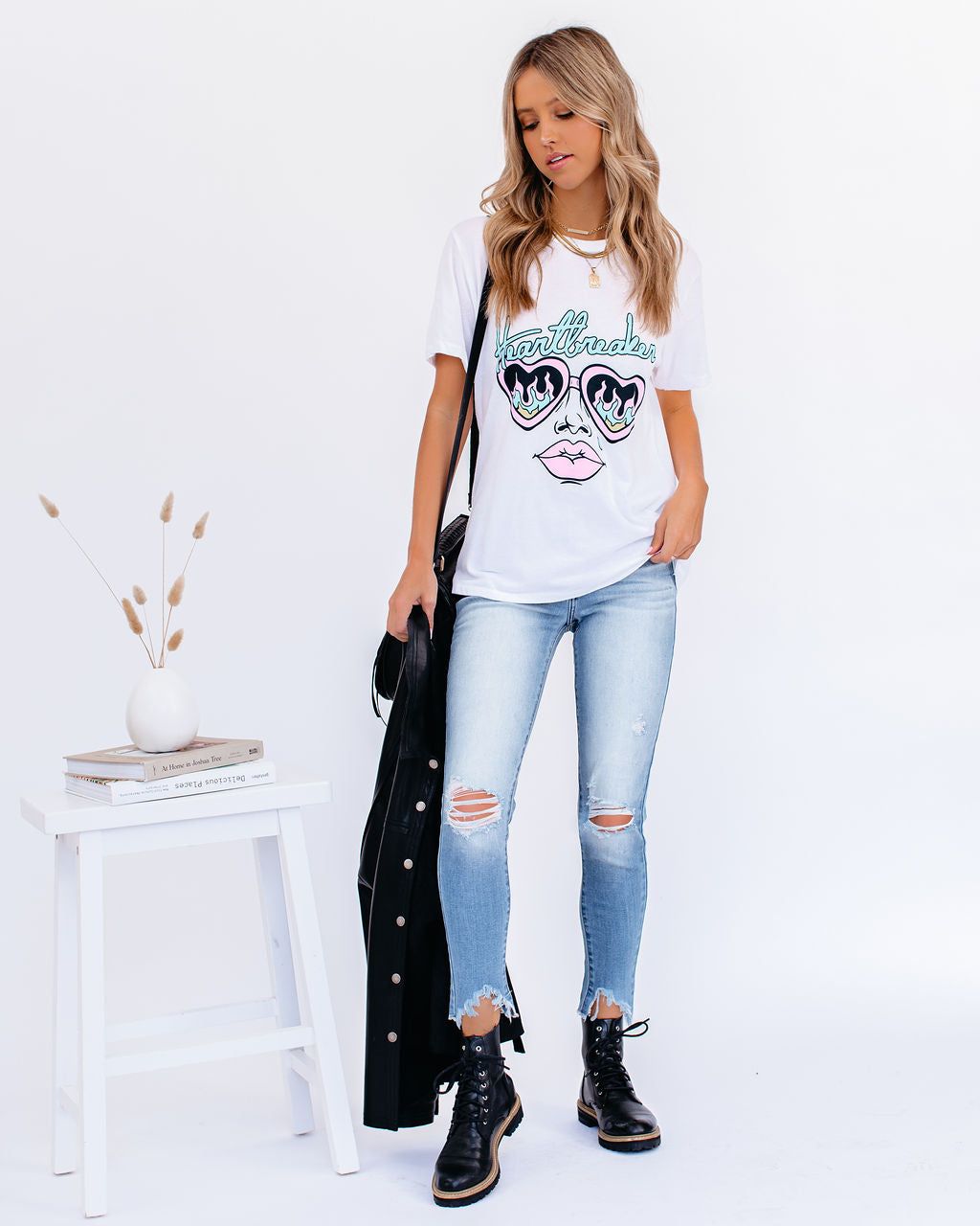 Heartbreaker Vision Cotton Blend Tee - FINAL SALE sold by Vici product image thumbnail 10