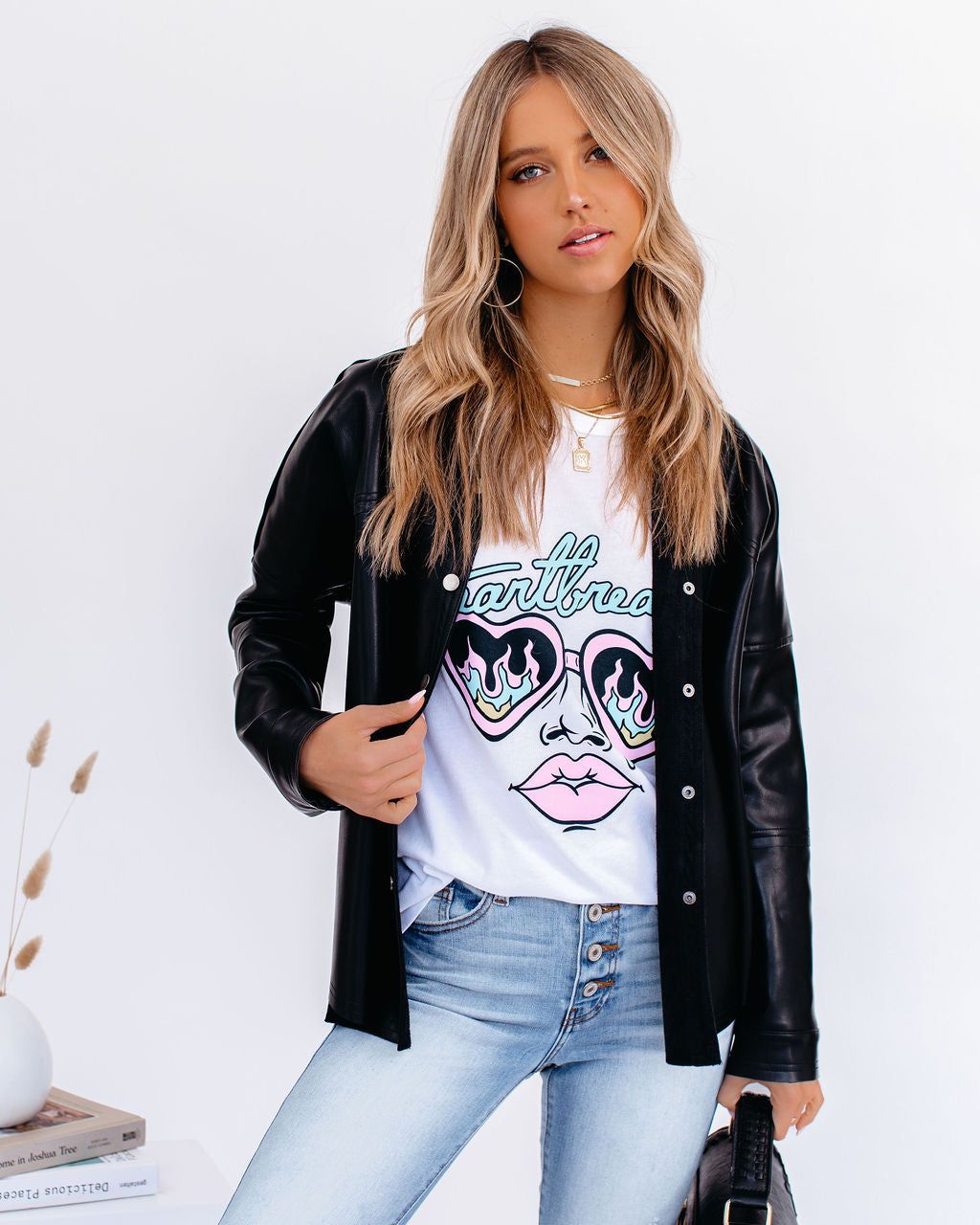 Heartbreaker Vision Cotton Blend Tee - FINAL SALE sold by Vici product image thumbnail 5