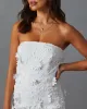 Madelyn Embroidered Floral Strapless Mini Dress sold by Vici