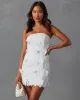 Madelyn Embroidered Floral Strapless Mini Dress sold by Vici