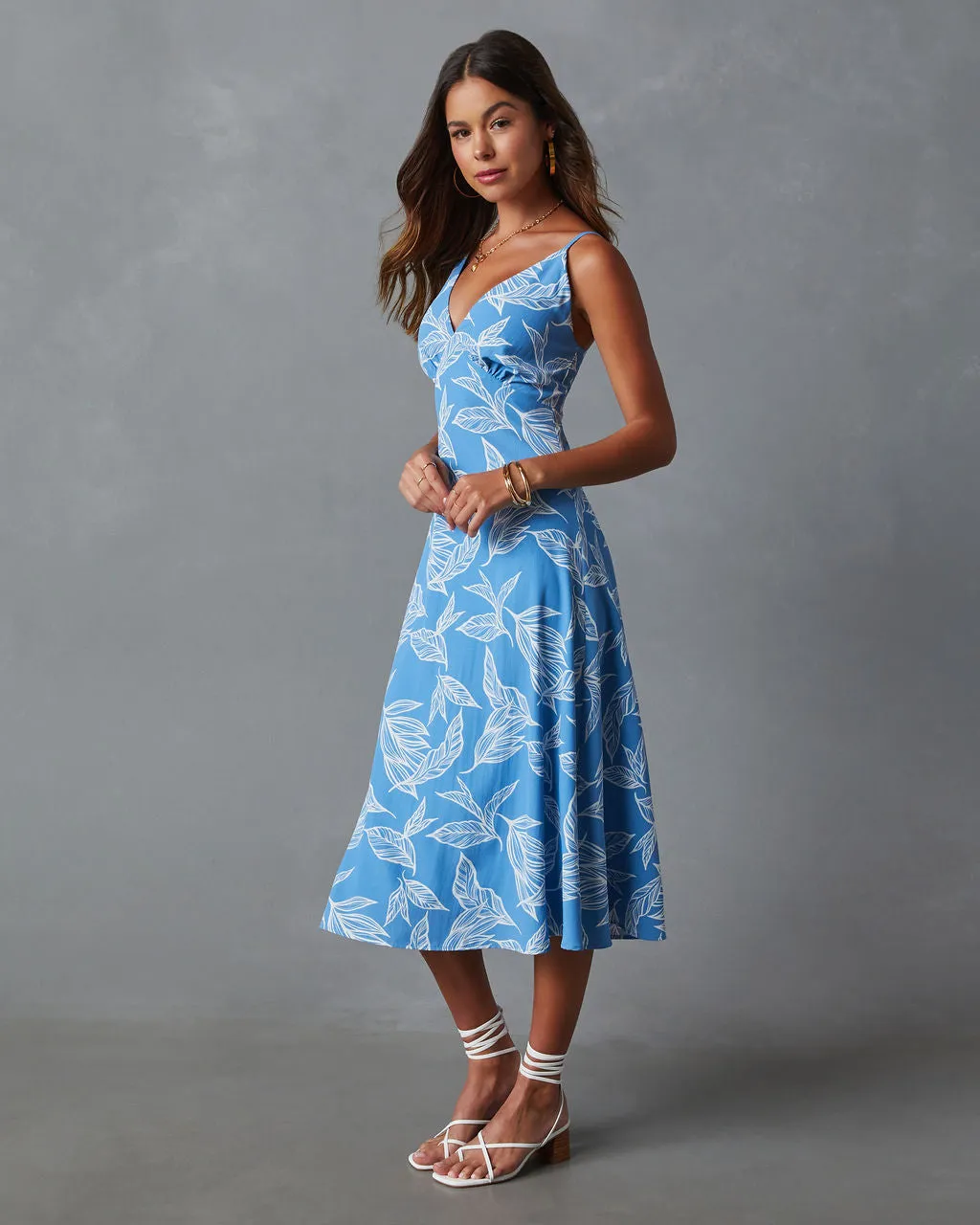 Kit Printed Tank Midi Dress sold by Vici product image thumbnail 3