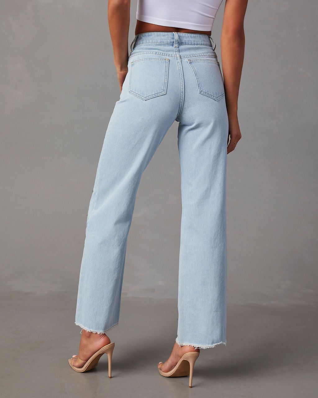 Keisha Rhinestone Wide Leg Jeans sold by Vici product image thumbnail 4
