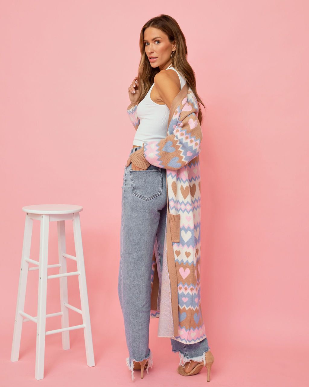 Enchantment Pocketed Duster Cardigan sold by Vici product image thumbnail 4