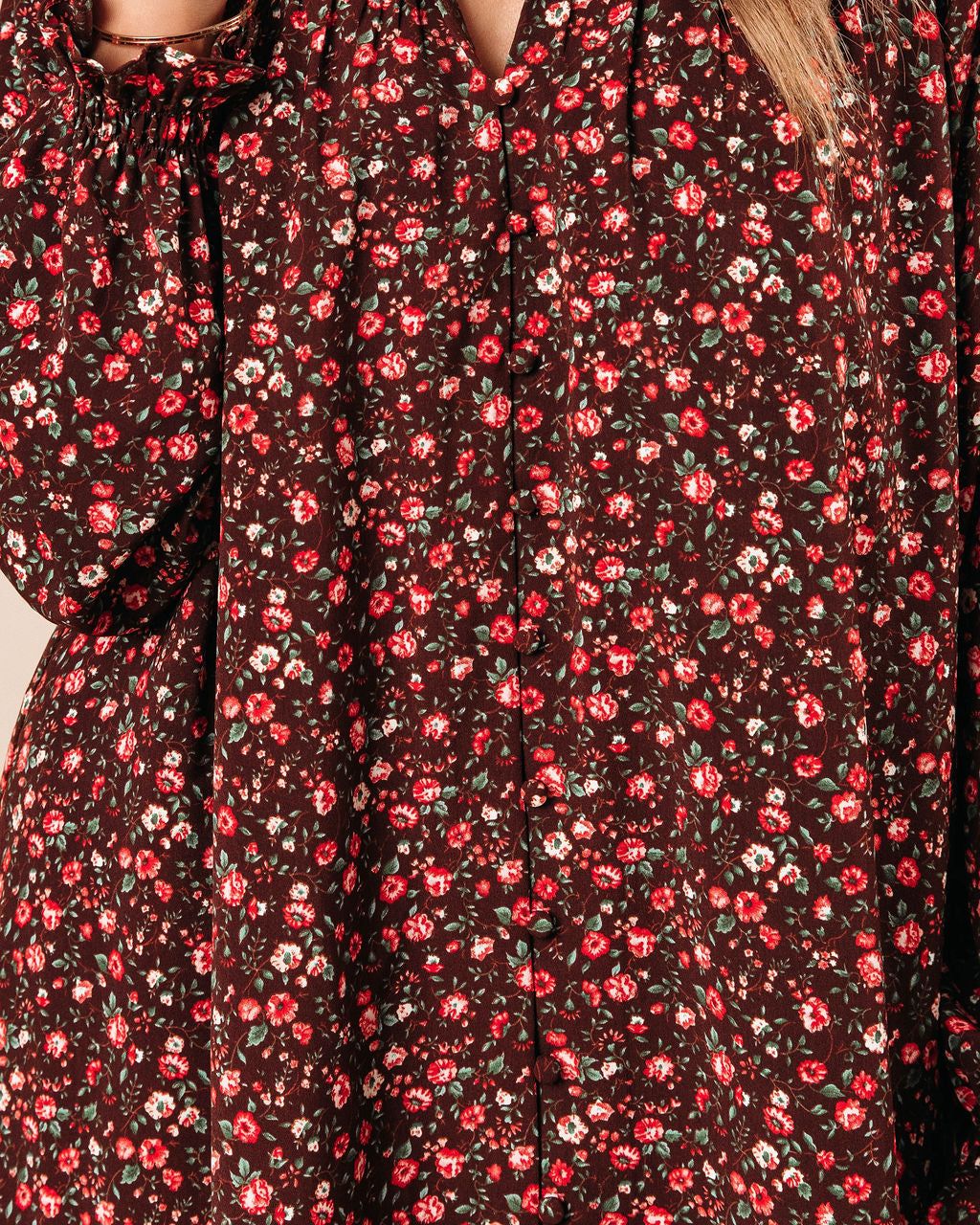 Grateful Hearts Floral Mini Dress sold by Vici product image thumbnail 2