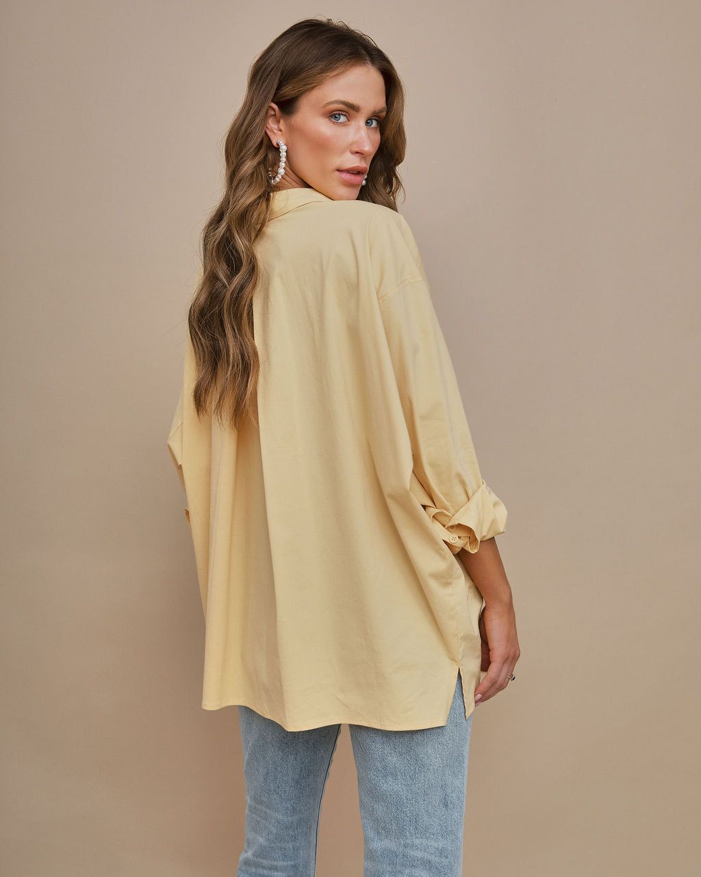 Frederica Cotton Button Down Top - Yellow - FINAL SALE sold by Vici product image thumbnail 4