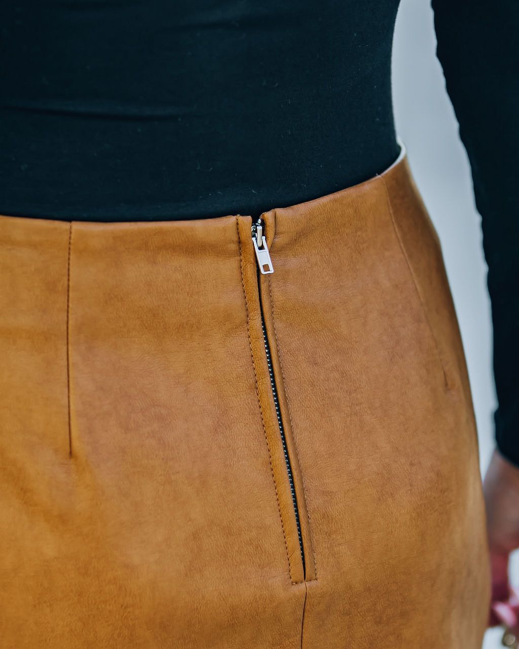 Sindy Faux Leather Mini Skirt sold by Vici product image thumbnail 4