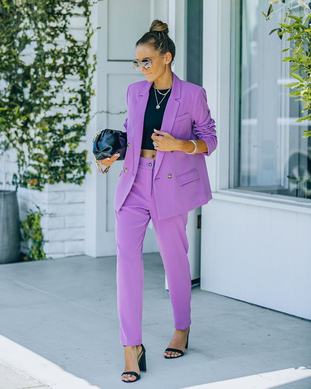 Long Shot Pocketed Blazer - Lilac - FINAL SALE sold by Vici product image thumbnail 8
