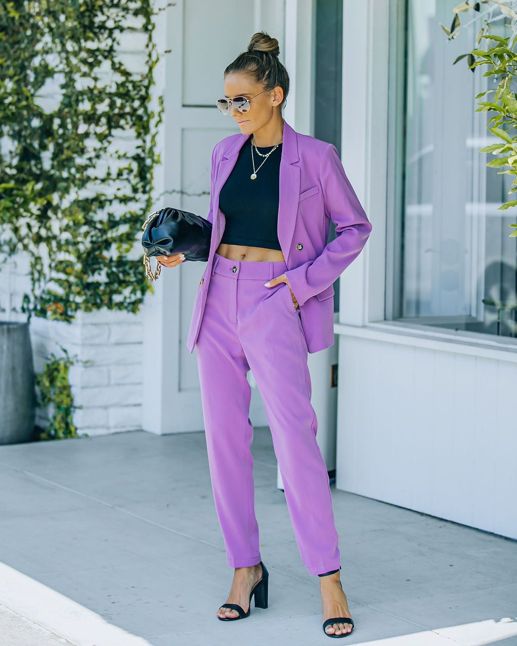Long Shot Pocketed Blazer - Lilac - FINAL SALE sold by Vici product image thumbnail 6