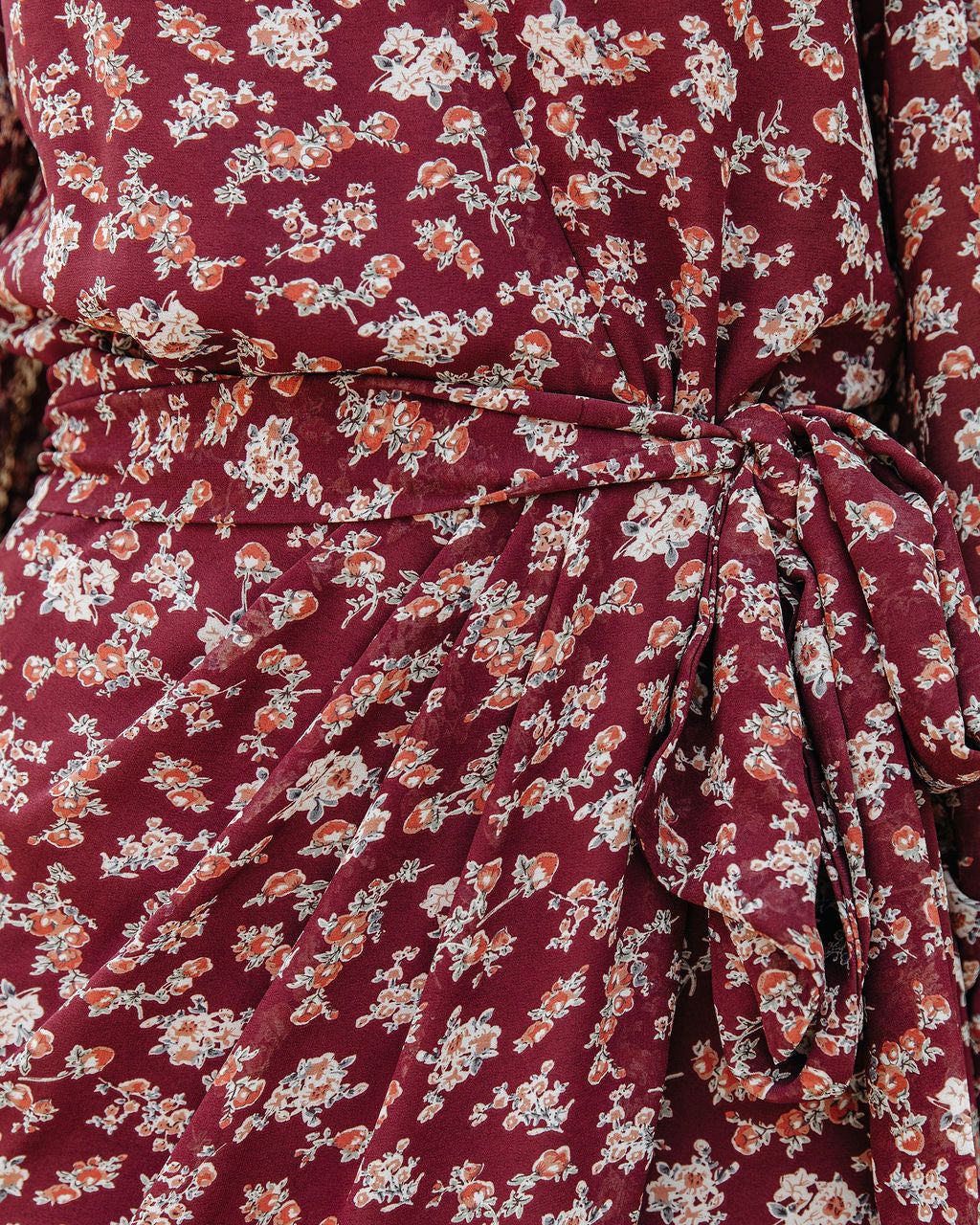 Mahima Floral Balloon Sleeve Wrap Dress - FINAL SALE sold by Vici product image thumbnail 4