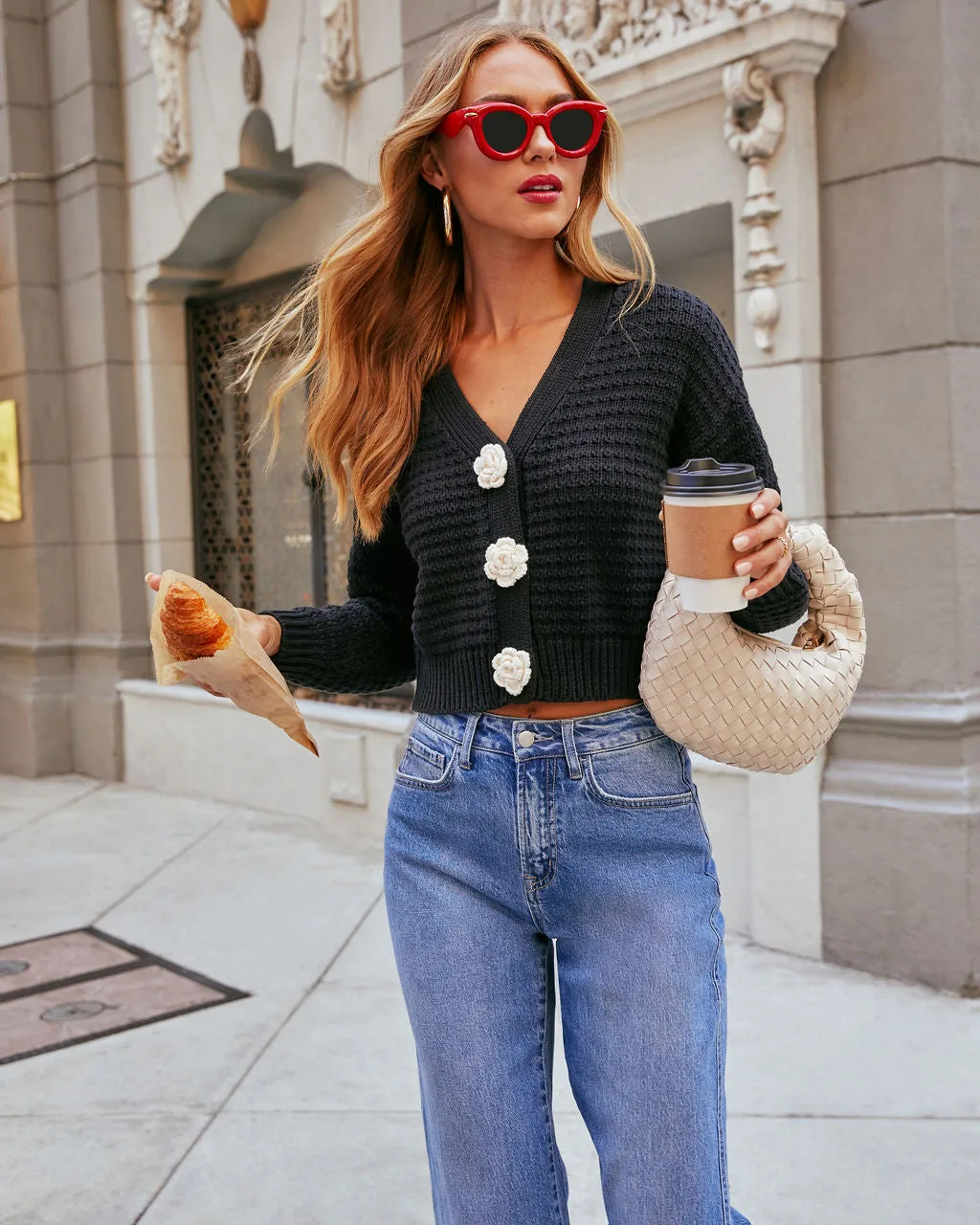 Keep Close Floral Button Cardigan sold by Vici product image thumbnail 5