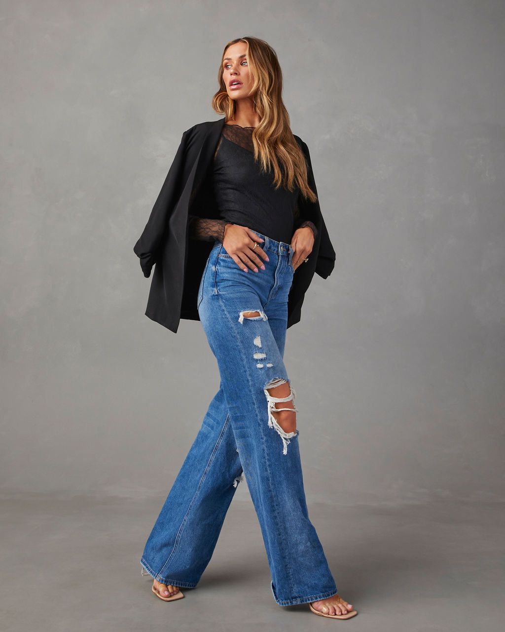 After Midnight Lace Long Sleeve Top - Black - SALE sold by Vici product image thumbnail 6