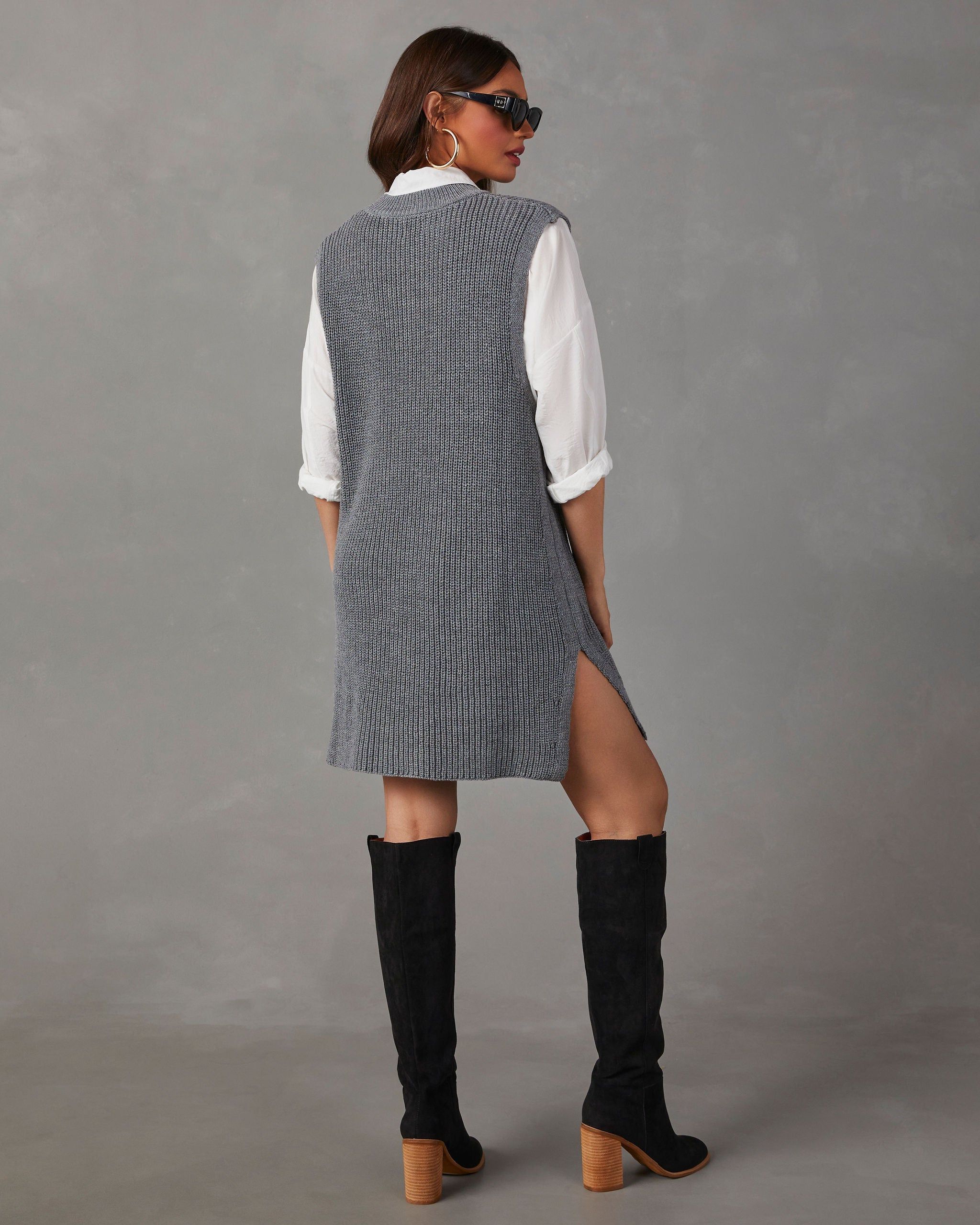 Let Her Be Knit Mini Dress sold by Vici product image thumbnail 4