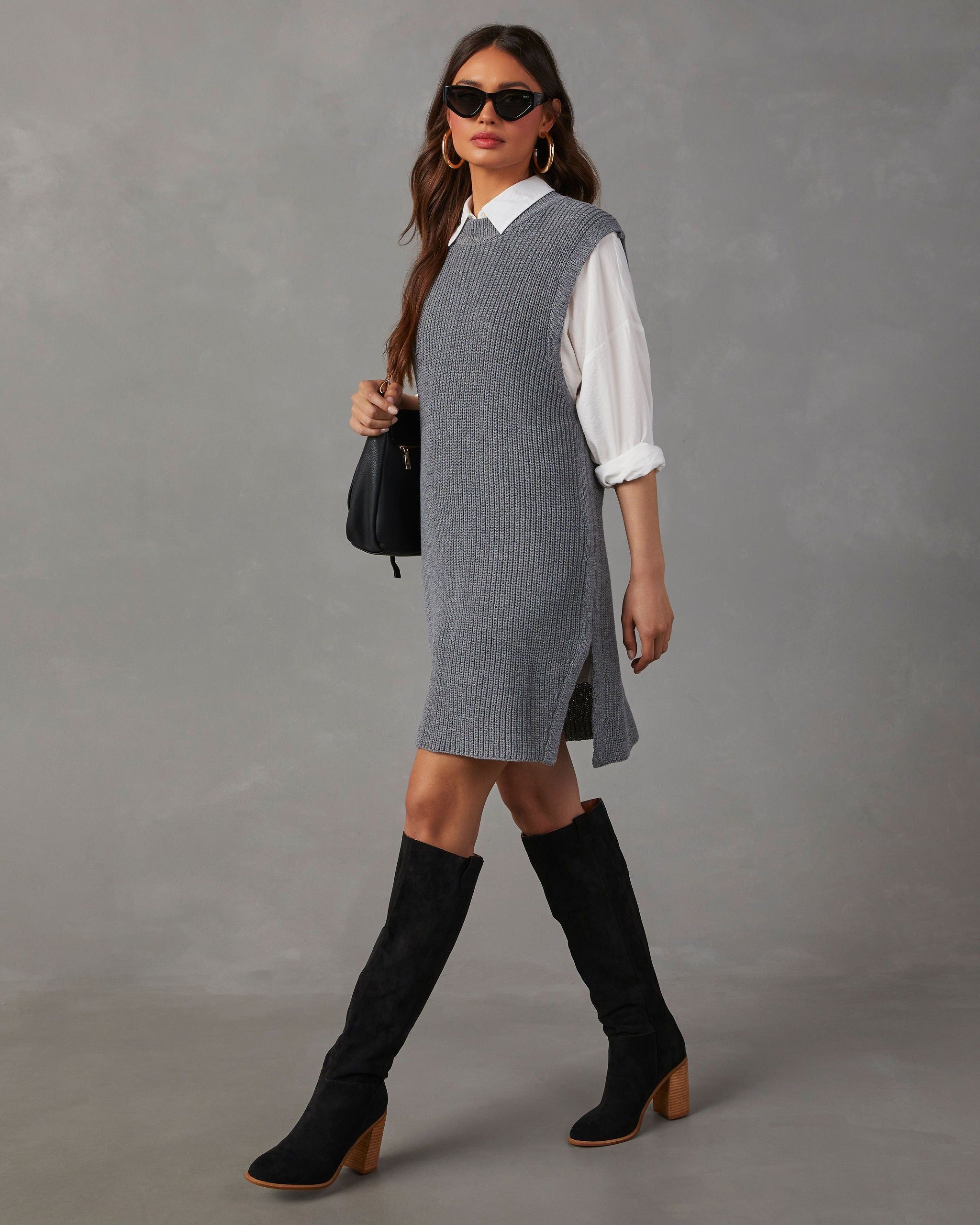 Let Her Be Knit Mini Dress sold by Vici product image thumbnail 3