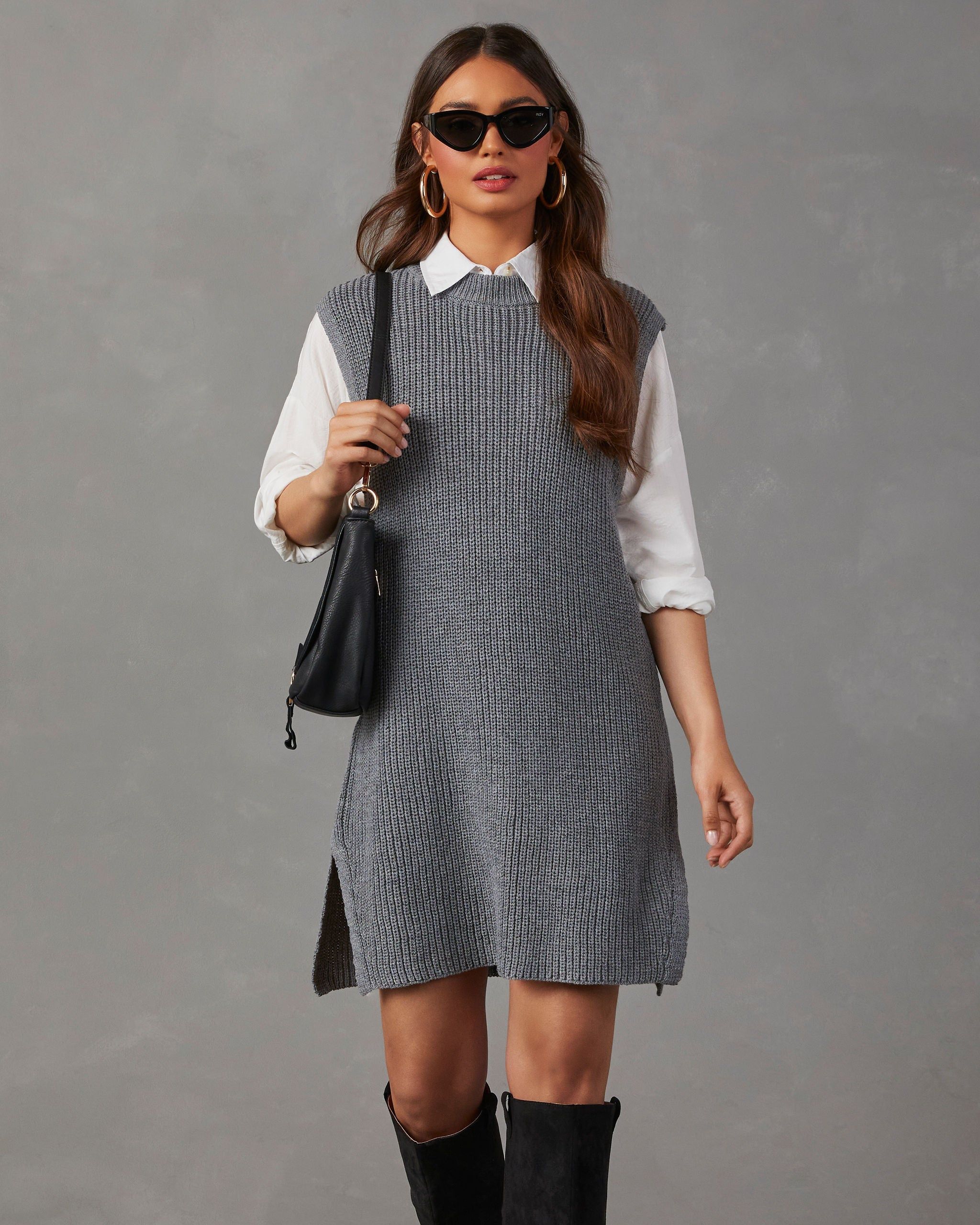 Let Her Be Knit Mini Dress sold by Vici product image thumbnail 5